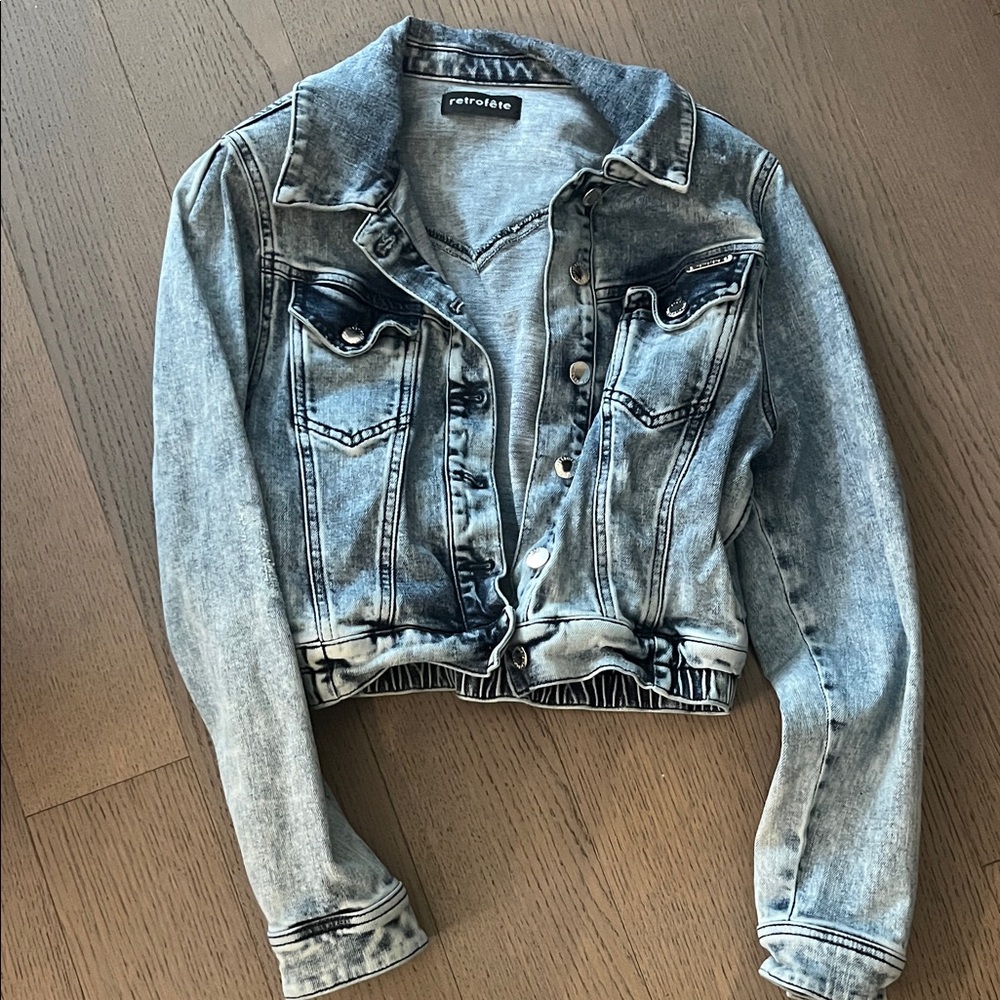 Retrofete Light Blue Washed Denim Jacket